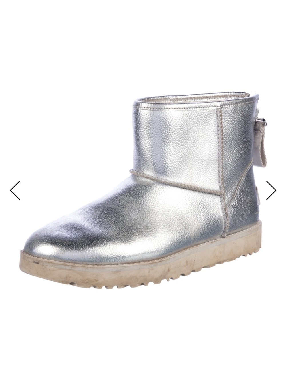 UGG Silver Metallic Classic Mini Boot